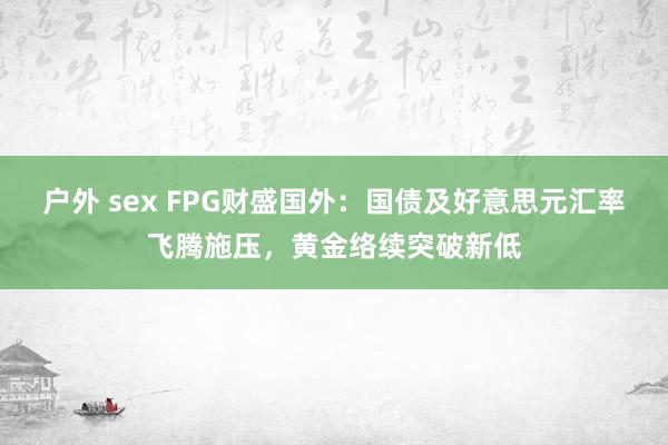 户外 sex FPG财盛国外：国债及好意思元汇率飞腾施压，黄金络续突破新低