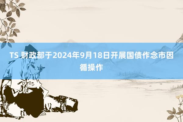 TS 财政部于2024年9月18日开展国债作念市因循操作