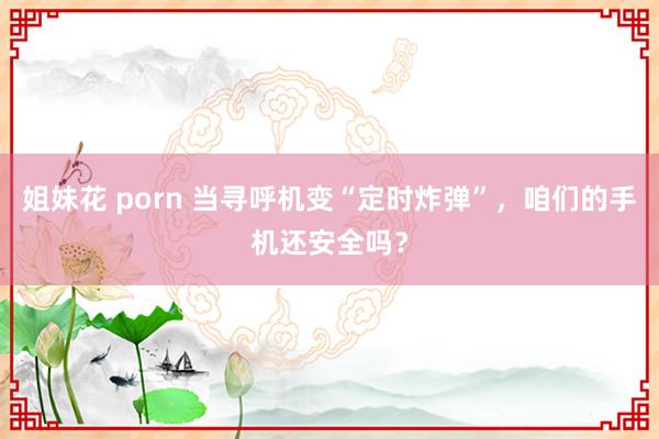 姐妹花 porn 当寻呼机变“定时炸弹”，咱们的手机还安全吗？