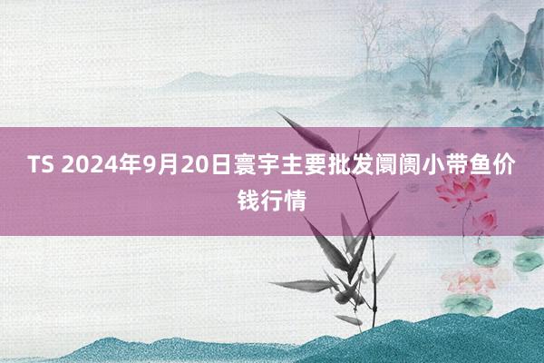 TS 2024年9月20日寰宇主要批发阛阓小带鱼价钱行情