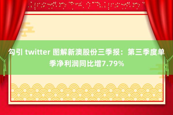 勾引 twitter 图解新澳股份三季报：第三季度单季净利润同比增7.79%