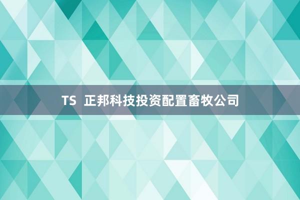 TS  正邦科技投资配置畜牧公司