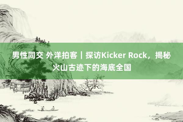 男性同交 外洋拍客｜探访Kicker Rock，揭秘火山古迹下的海底全国