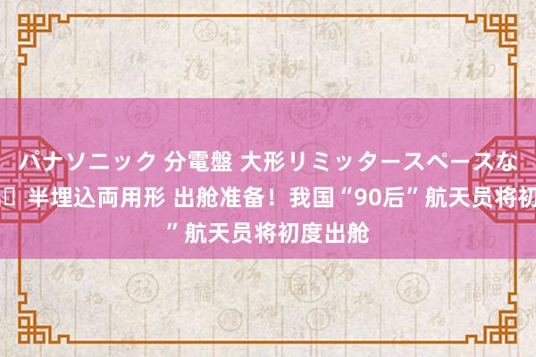 パナソニック 分電盤 大形リミッタースペースなし 露出・半埋込両用形 出舱准备！我国“90后”航天员将初度出舱