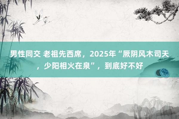 男性同交 老祖先西席，2025年“厥阴风木司天，少阳相火在泉”，到底好不好